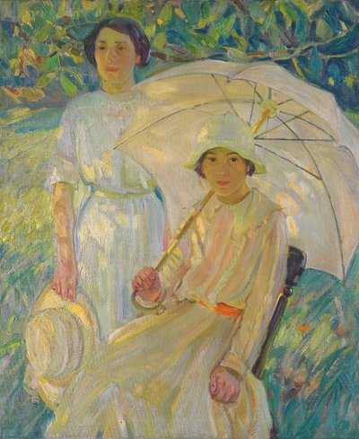 White Sunshade by Helen Galloway McNicoll